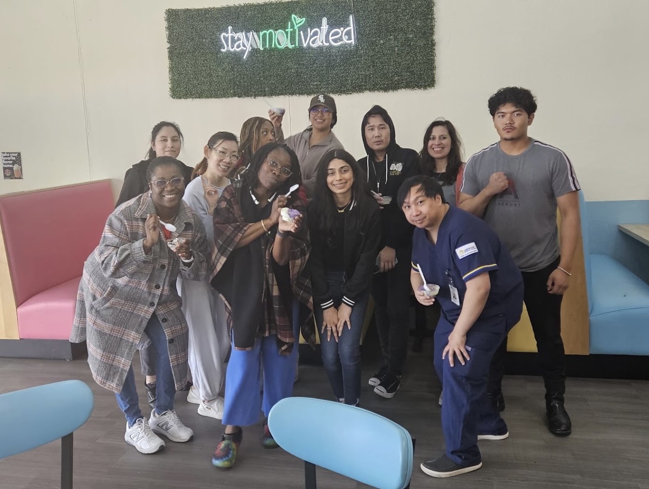 Americare students enjoying time together